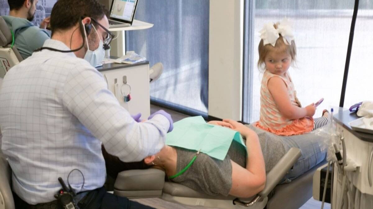 Dr. Krieger with Patient