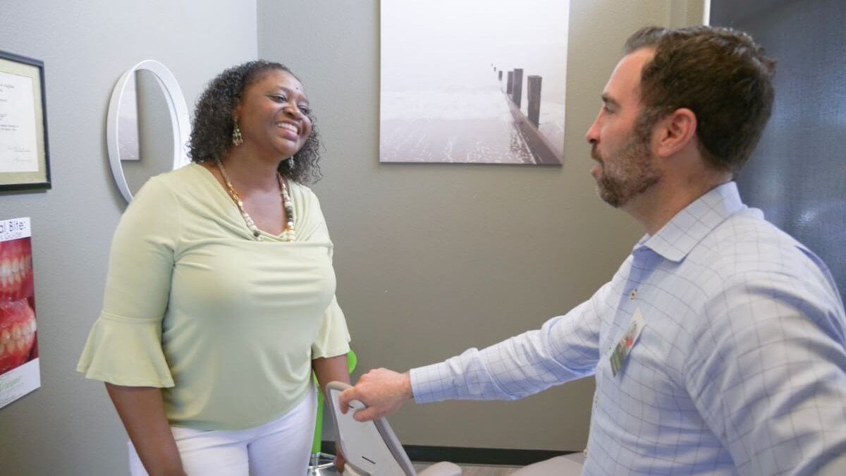 Dr. Krieger with Patient