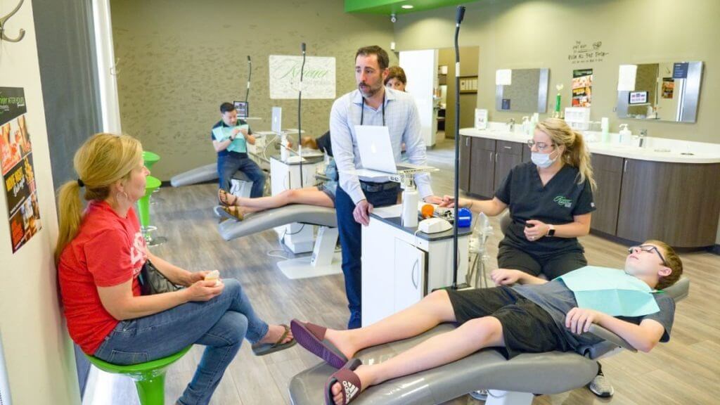 Dr. Krieger with Patients